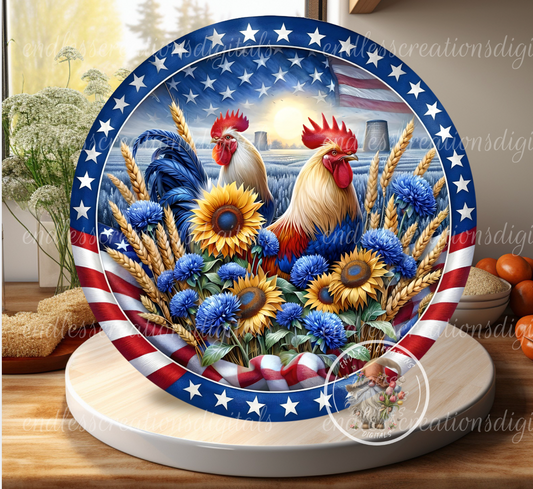 PATRIOTIC FLORAL ROOTERS