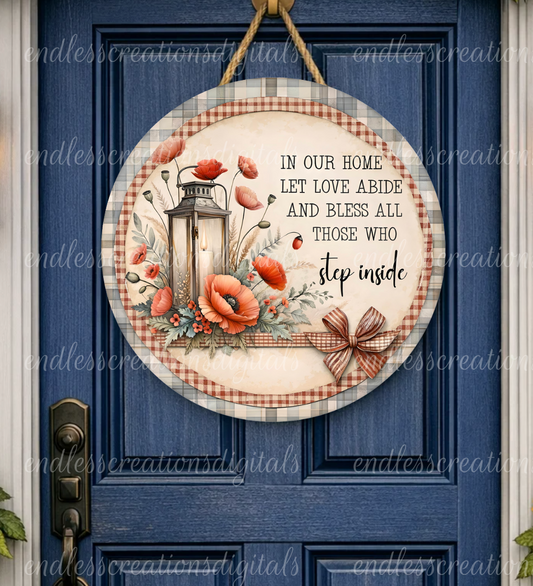 FLORAL POPPY STEP INSIDE ROUND