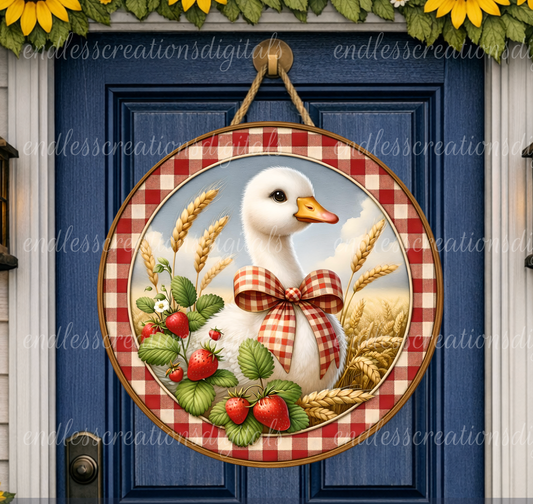 STRAWBERRY GOOSE ROUND/CLOCK DESIGN BUNDLE OF 3