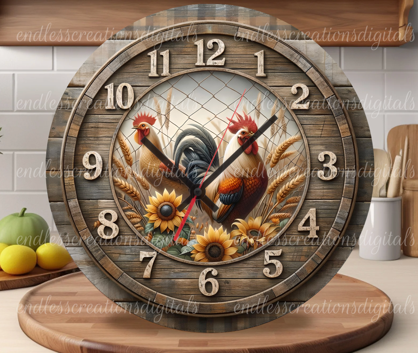 WELCOME TO THE COOP ROUND/CLOCK DESIGN