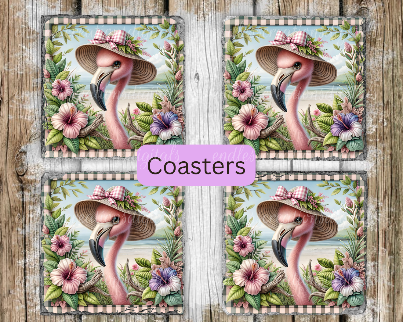 TROPICAL HIBISCUS GOOSE BUNDLE OF 4