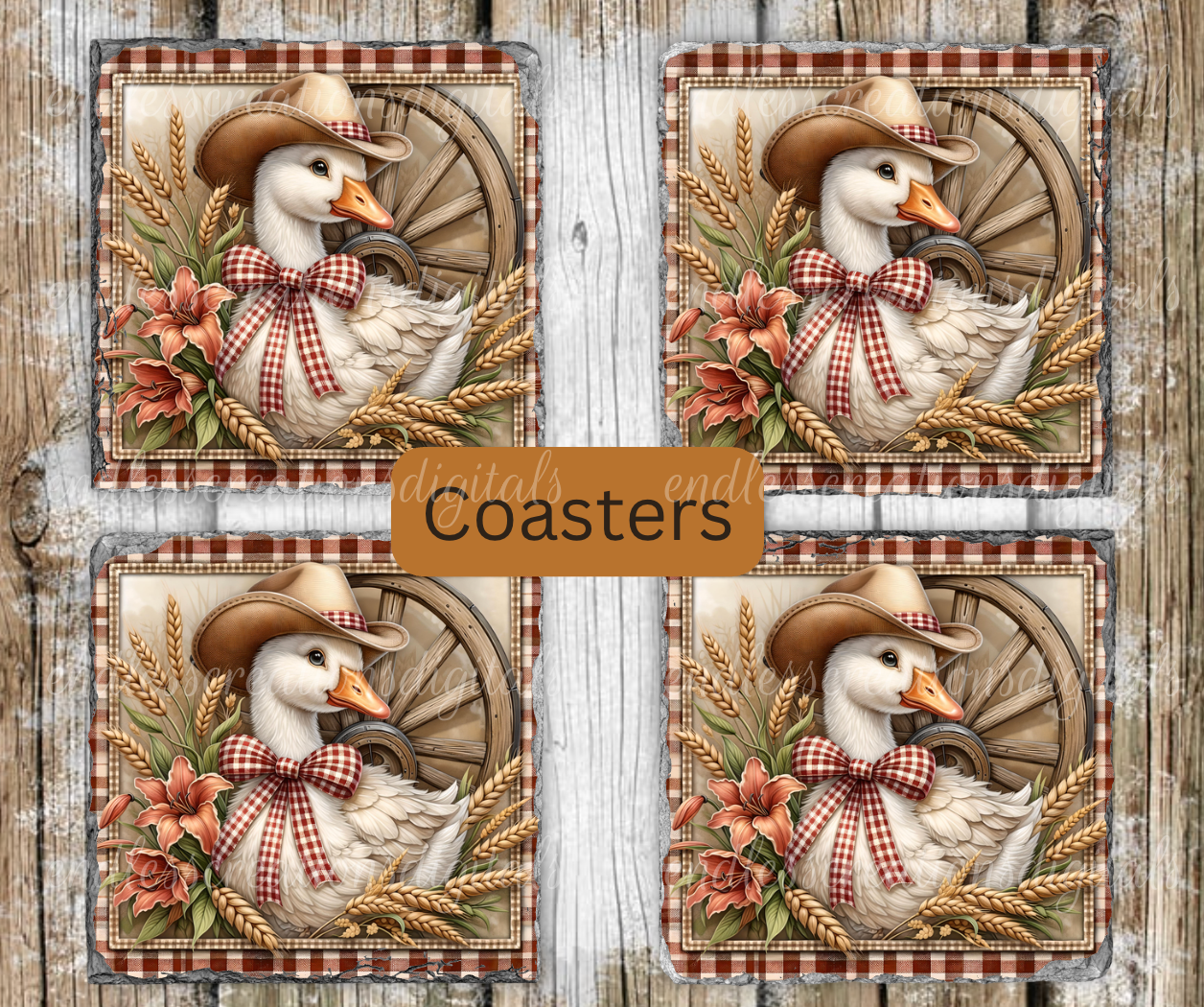 WHEAT AND LILY GOOSE BUNDLE OF 3