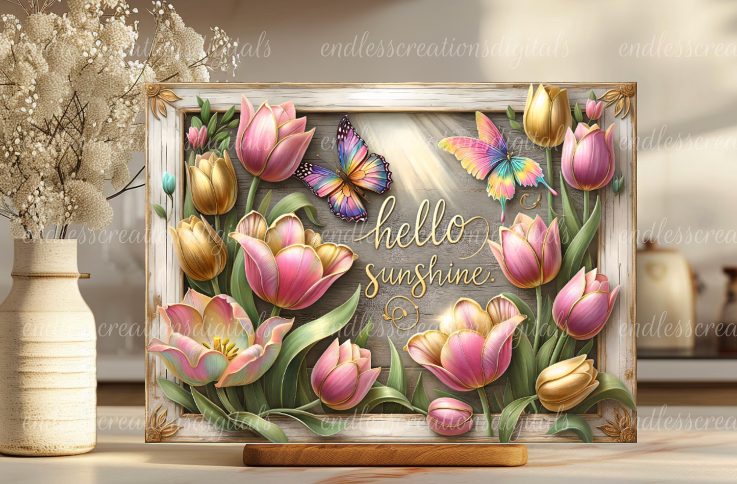SPRING METALLIC TULIP RECTANGLE