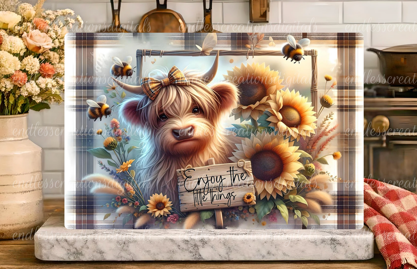 ENJOY THE LITTLE THINGS HIGHLAND COW