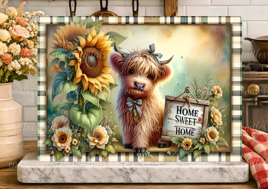 HOME SWEET HOME SUNFLOWER HIGHLAND