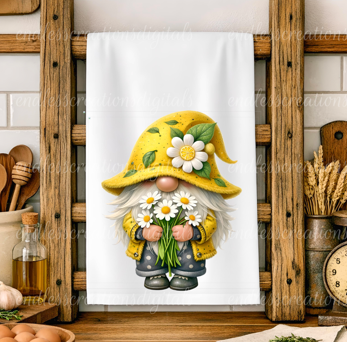 LEMON GNOME ROUND/CLOCK DESIGN BUNDLE OF 3