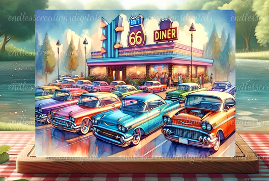 RETRO DINER CAR SHOW