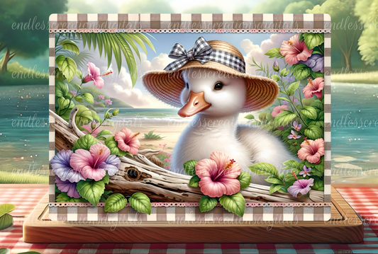 TROPICAL FLORAL GOOSE