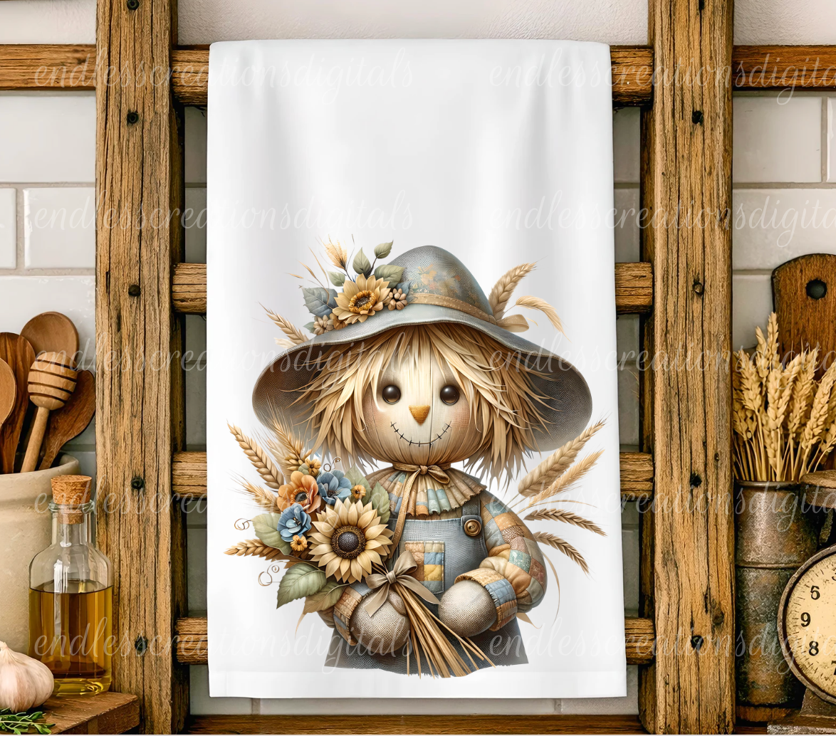 FALL SCARECROW ROUNDE/CLOCK DESIGN BUNDLE OF 3