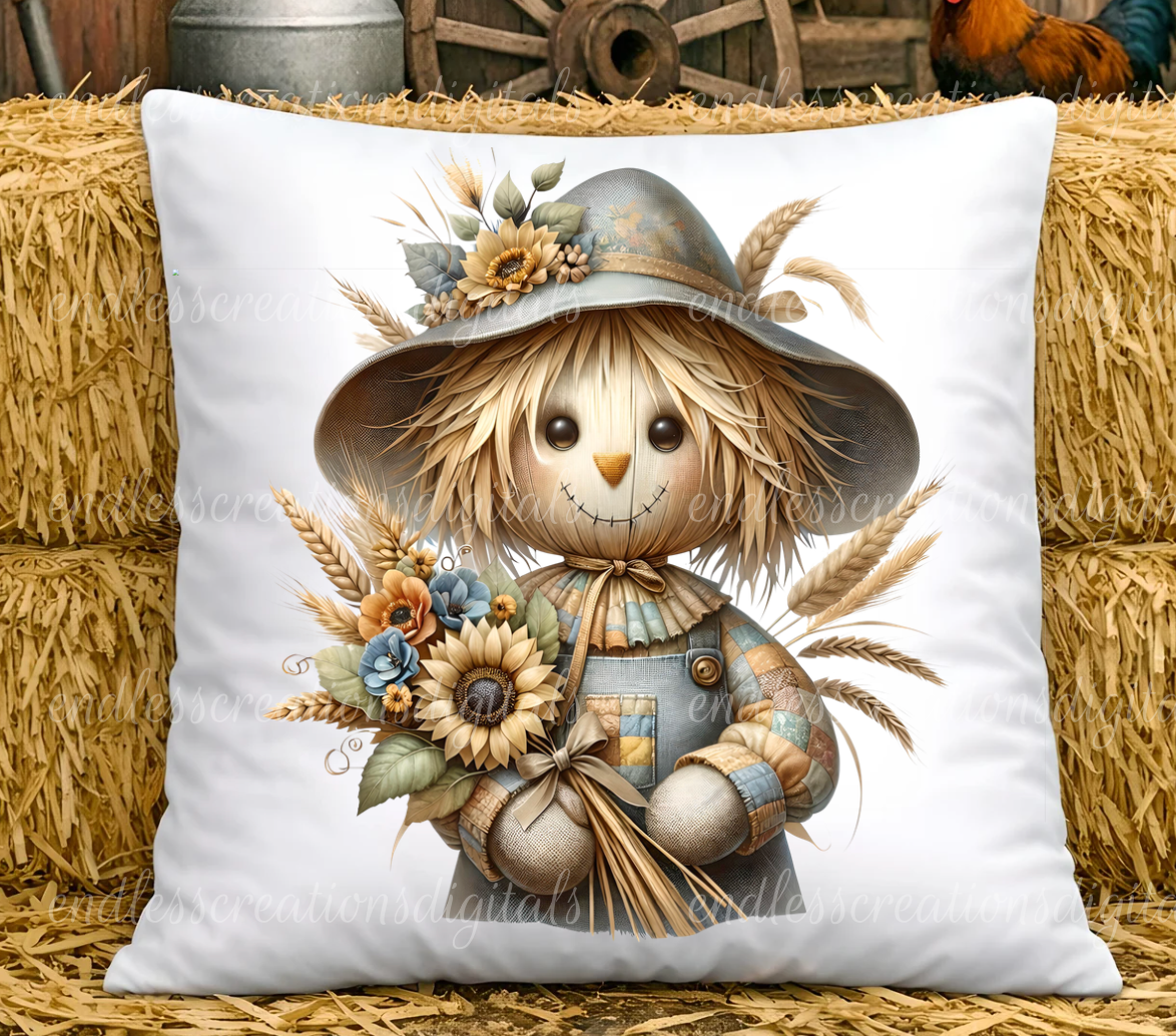 FALL SCARECROW ROUNDE/CLOCK DESIGN BUNDLE OF 3