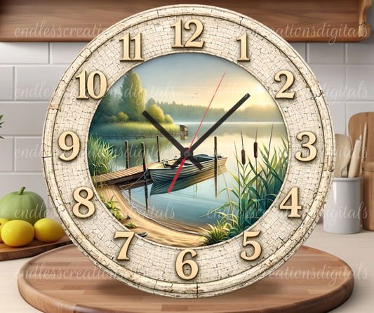 LAKE LIFE ROUND/CLOCK DESIGN BUNDLE OF 3