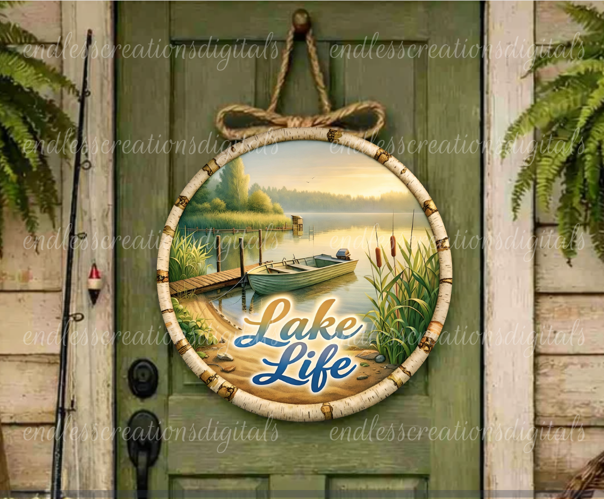 LAKE LIFE ROUND/CLOCK DESIGN BUNDLE OF 3