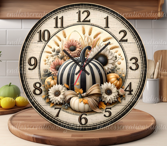 HAPPY FALL ROUND/CLOCK DESIGN BUNDLE OF 3