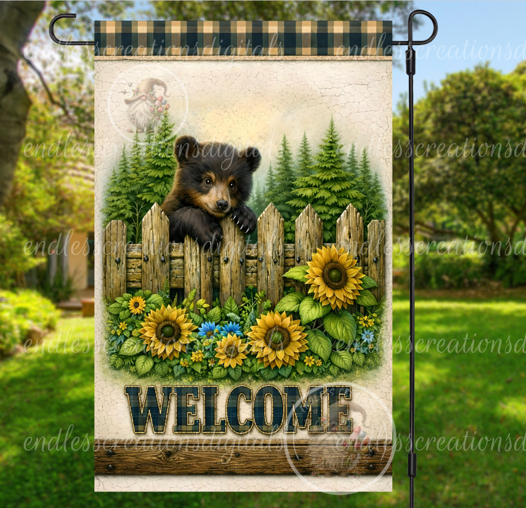BABY BLACK BEAR WELCOME