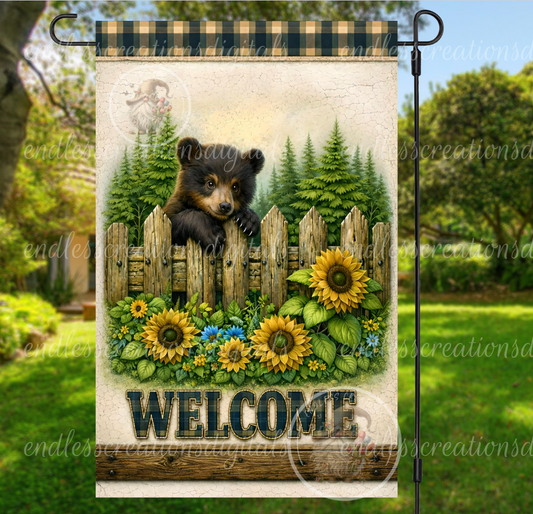 BABY BLACK BEAR WELCOME
