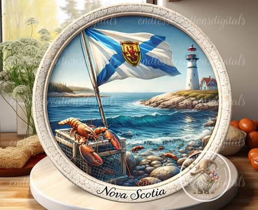 NOVA SCOTIA LIGHTHOUSE ROUND
