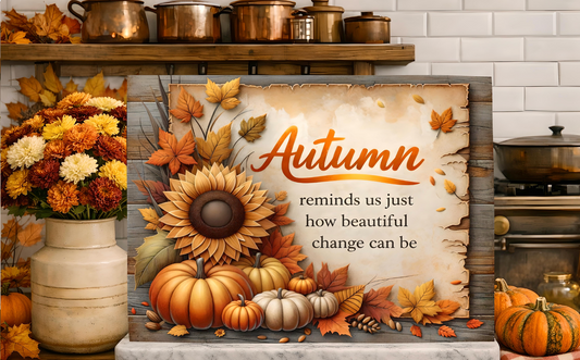 AUTUMN FLORAL RECTANGLE