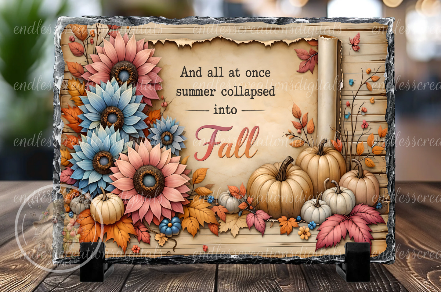 FALL FLORAL RECTANGLE DESIGN