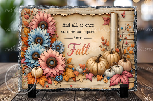 FALL FLORAL RECTANGLE DESIGN