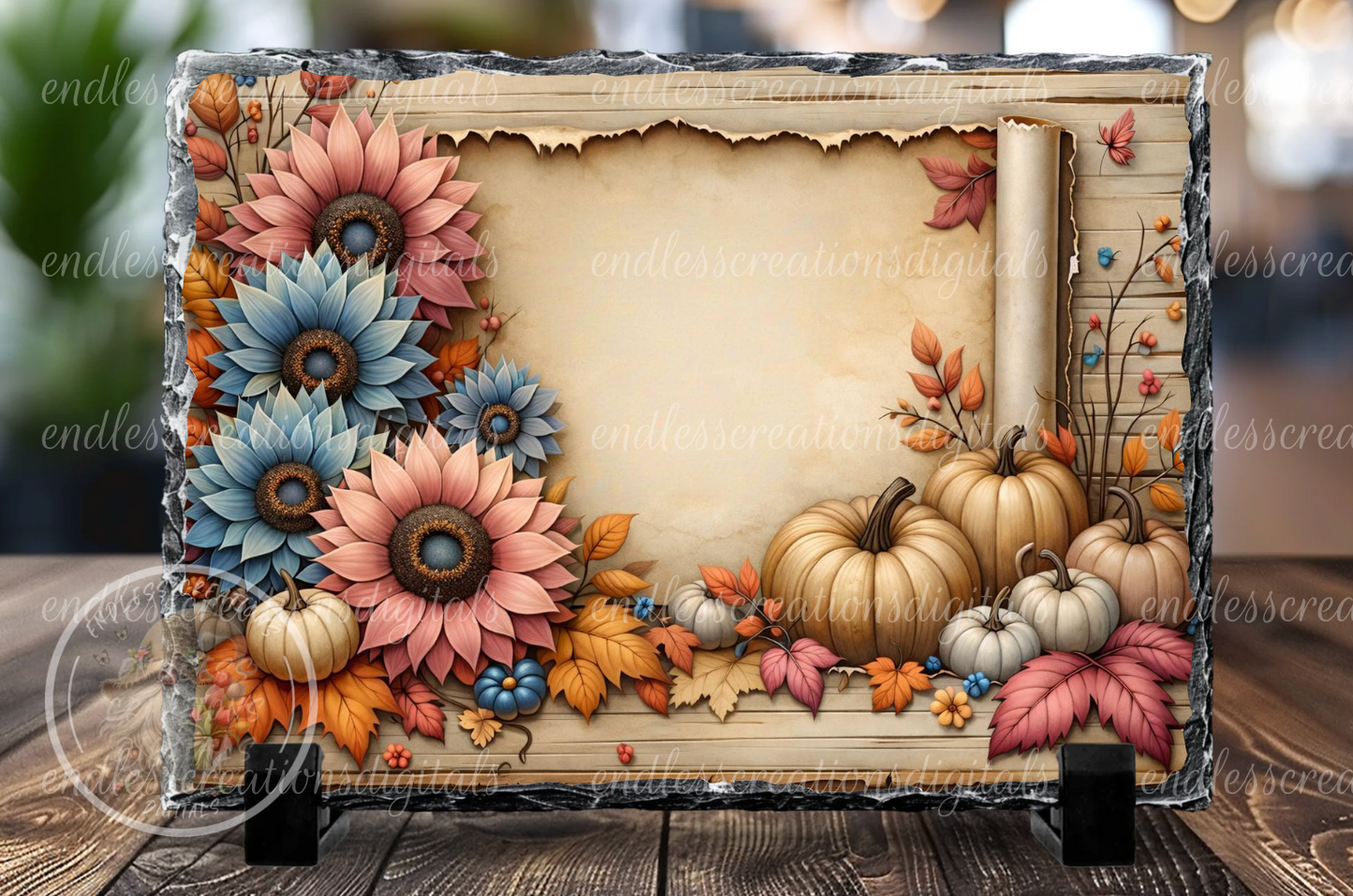 FALL FLORAL RECTANGLE DESIGN
