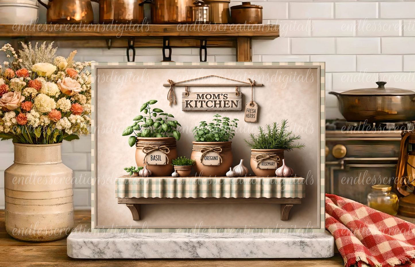 KITCHEN HERBS RECTANGLE