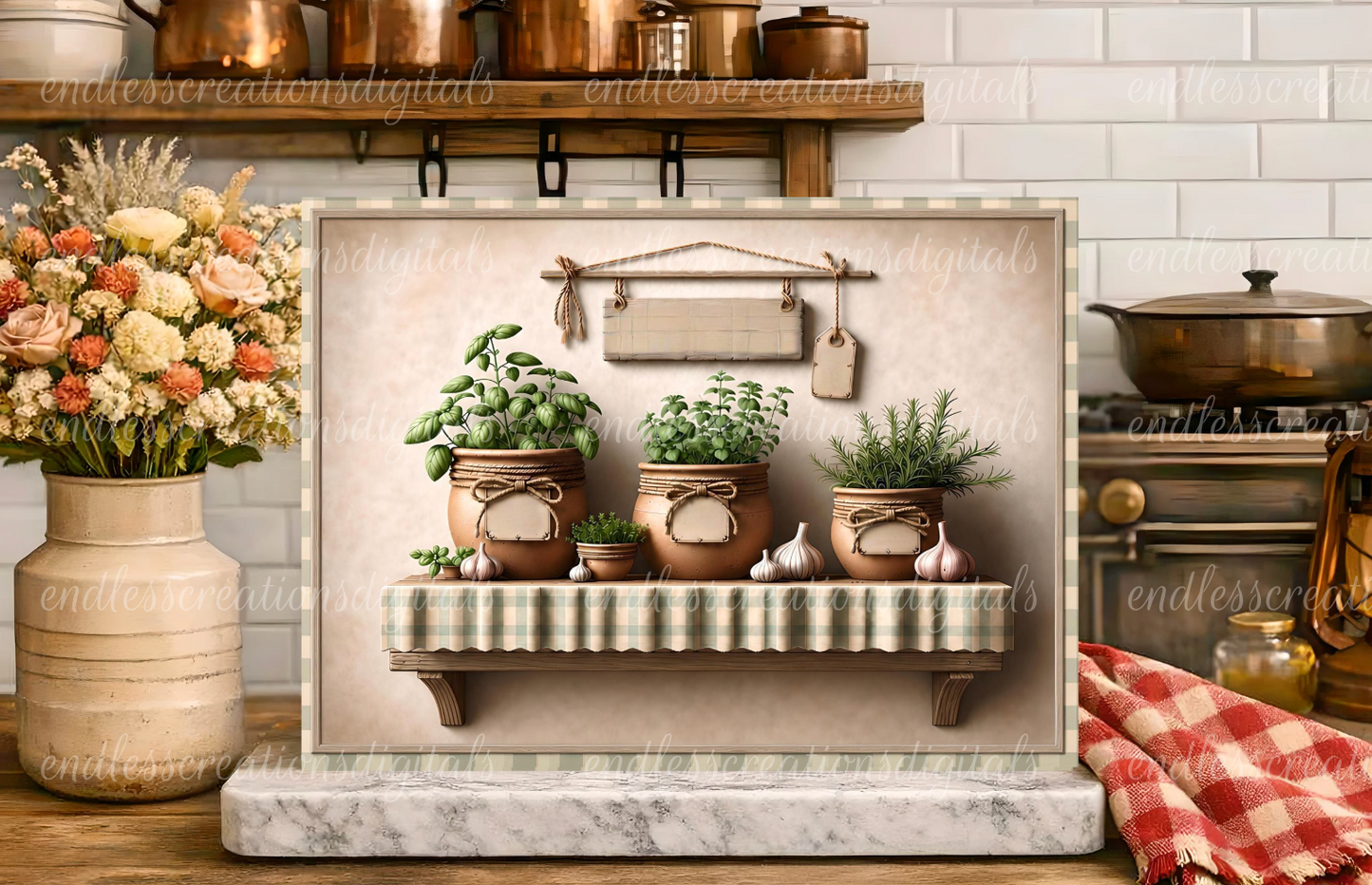 KITCHEN HERBS RECTANGLE