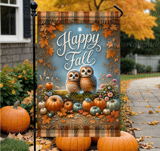 HAPPY FALL OWL COUPLE