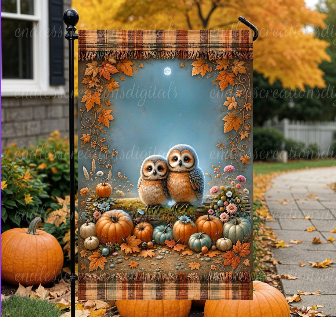HAPPY FALL OWL COUPLE