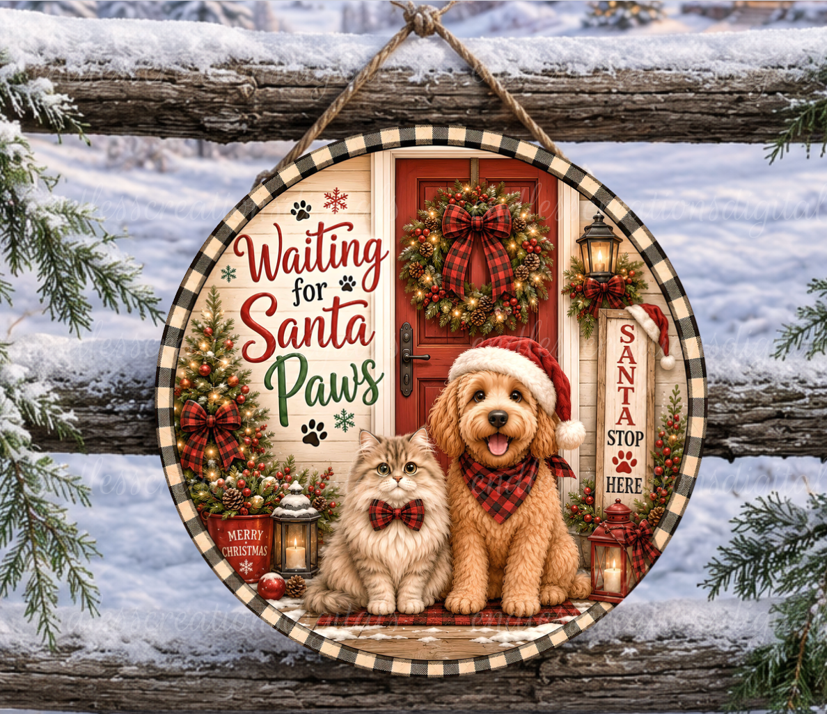 WAITING FOR SANTA CHRISTMAS ROUND