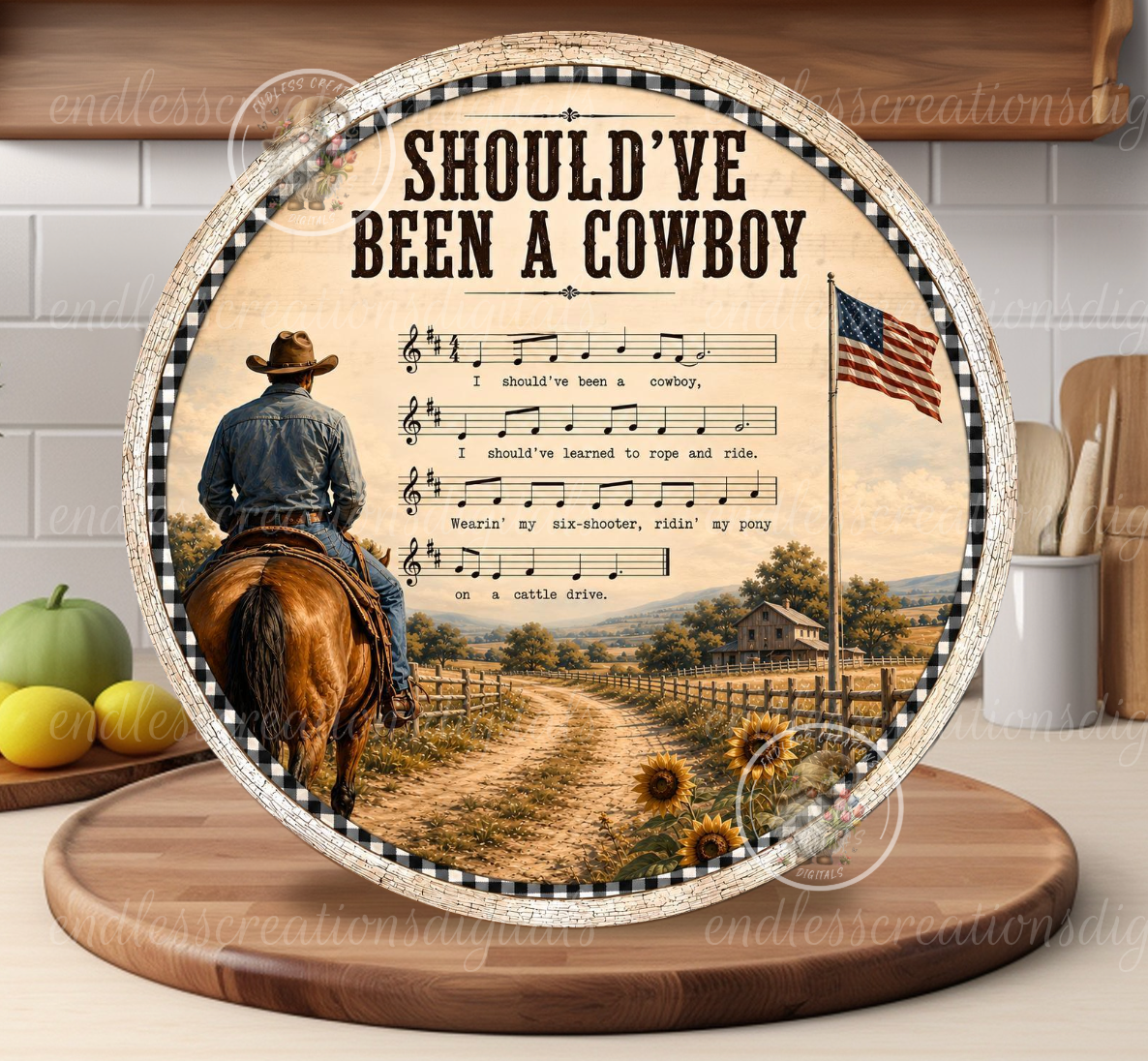 SHOULD'VE BEEN A COWBOY LYRICS ROUND