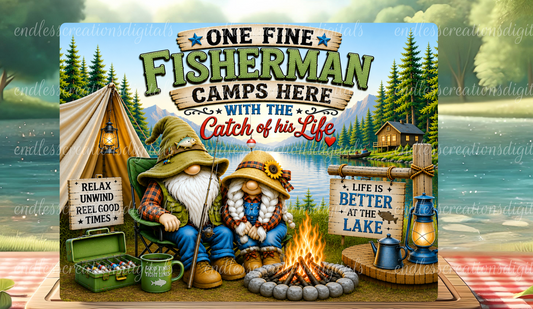ONE FINE FISHERMAN CUTTING BOARD DESIGN