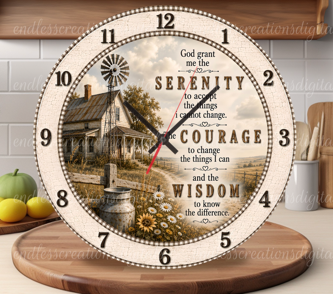 SERENITY ROUND/CLOCK DESIGN BUNDLE OF 2