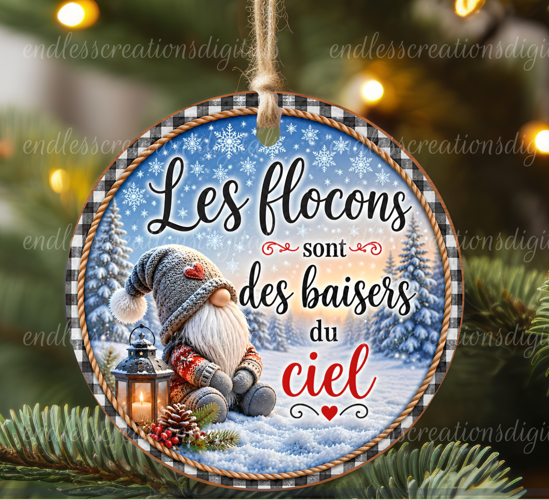FRENCH VERSION SNOWFLAKE KISSES ROUND