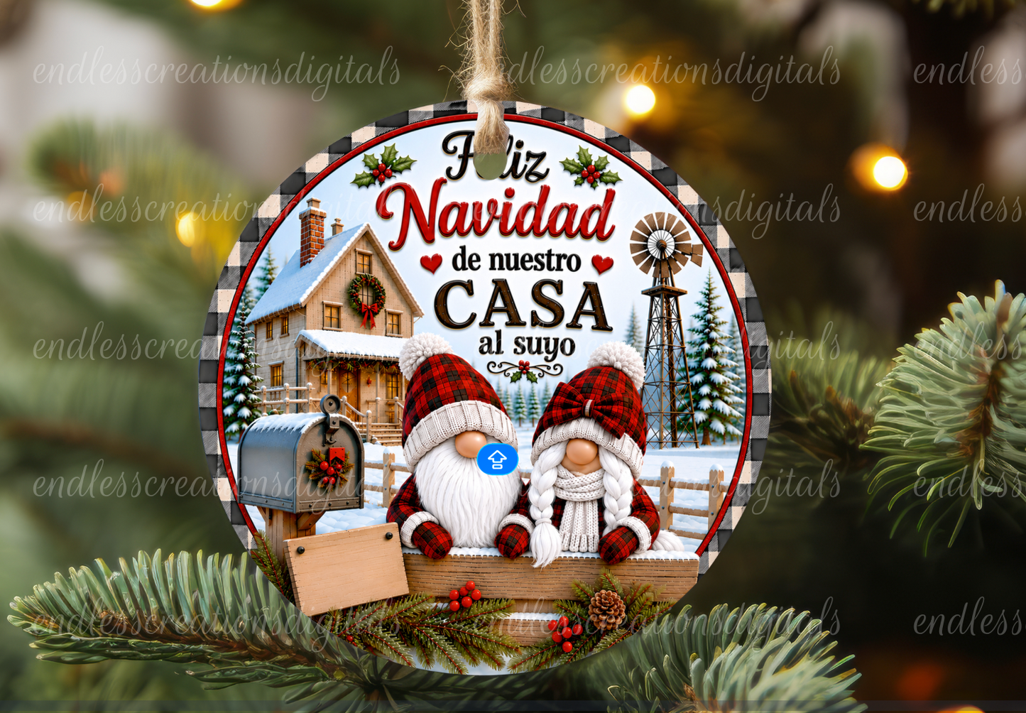 SPANISH VERSION MERRY CHRISTMAS GNOME BUNDLE OF 3