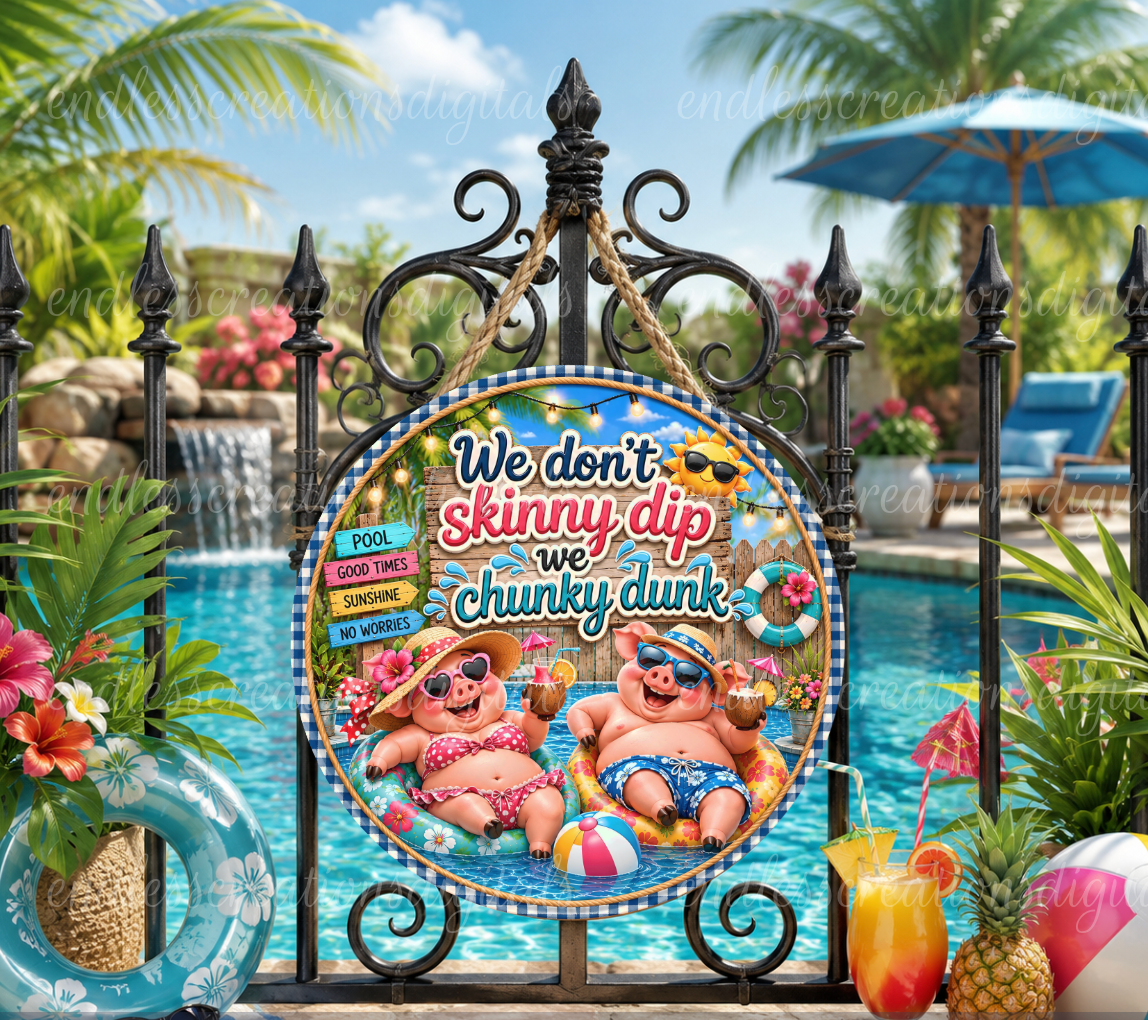 SKINNY DIP ROUND/GARDEN FLAG BUNDLE OF 2
