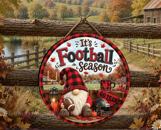 RED/BLACK FOOTBALL SEASON GNOME BUNDLE OF 2