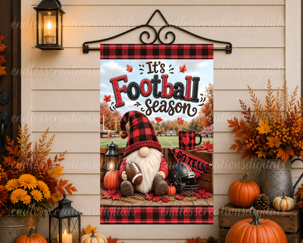 RED/BLACK FOOTBALL SEASON GNOME BUNDLE OF 2