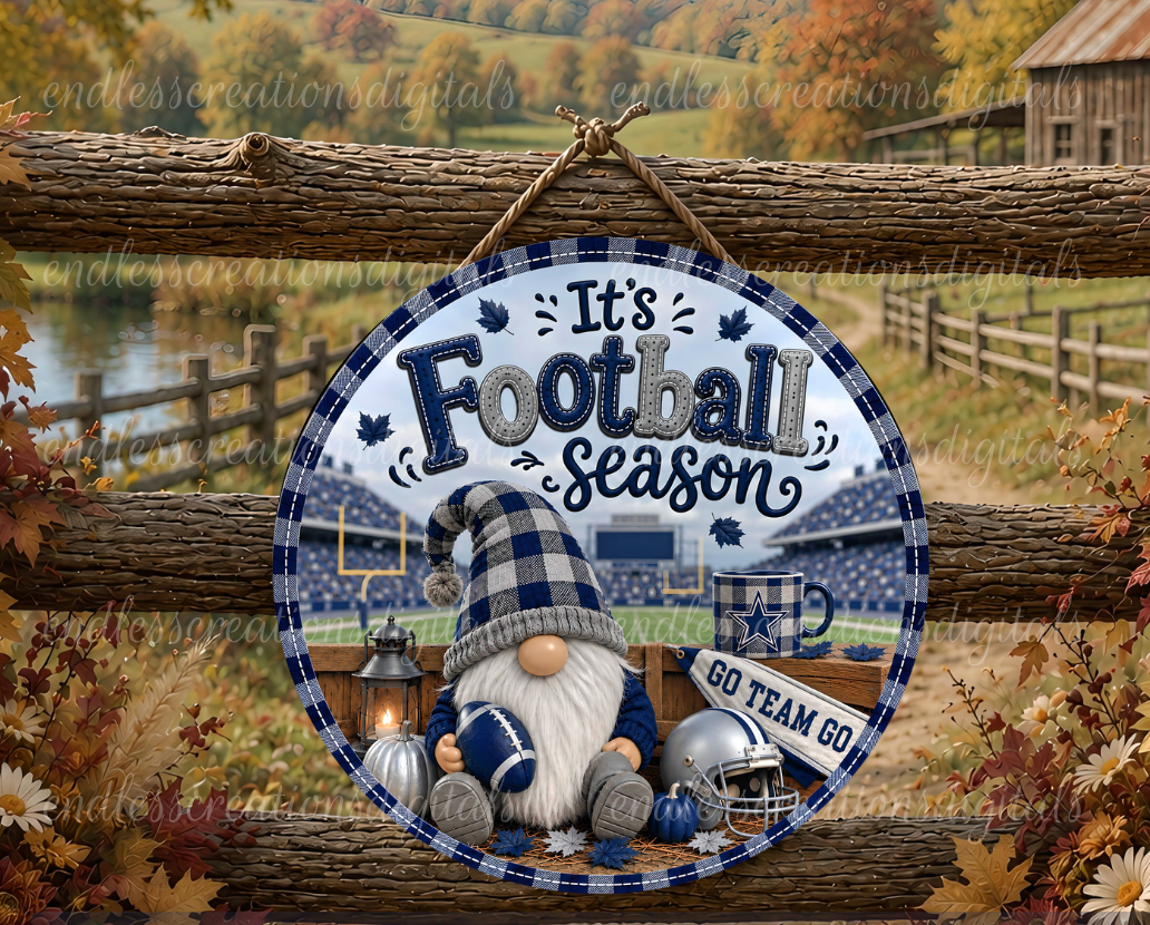 BLUE/SILVER FOOTBALL SEASON GNOME BUNDLE OF 2