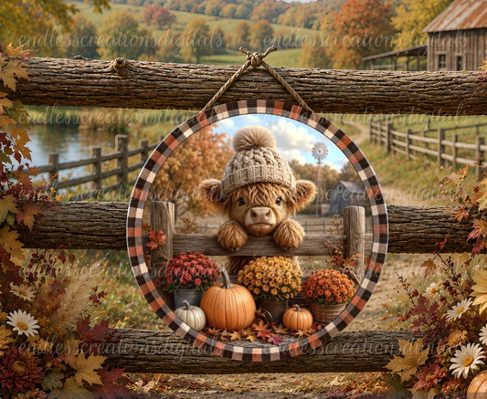 HAPPY FALL HIGHLAND COW BUNDLE OF 3