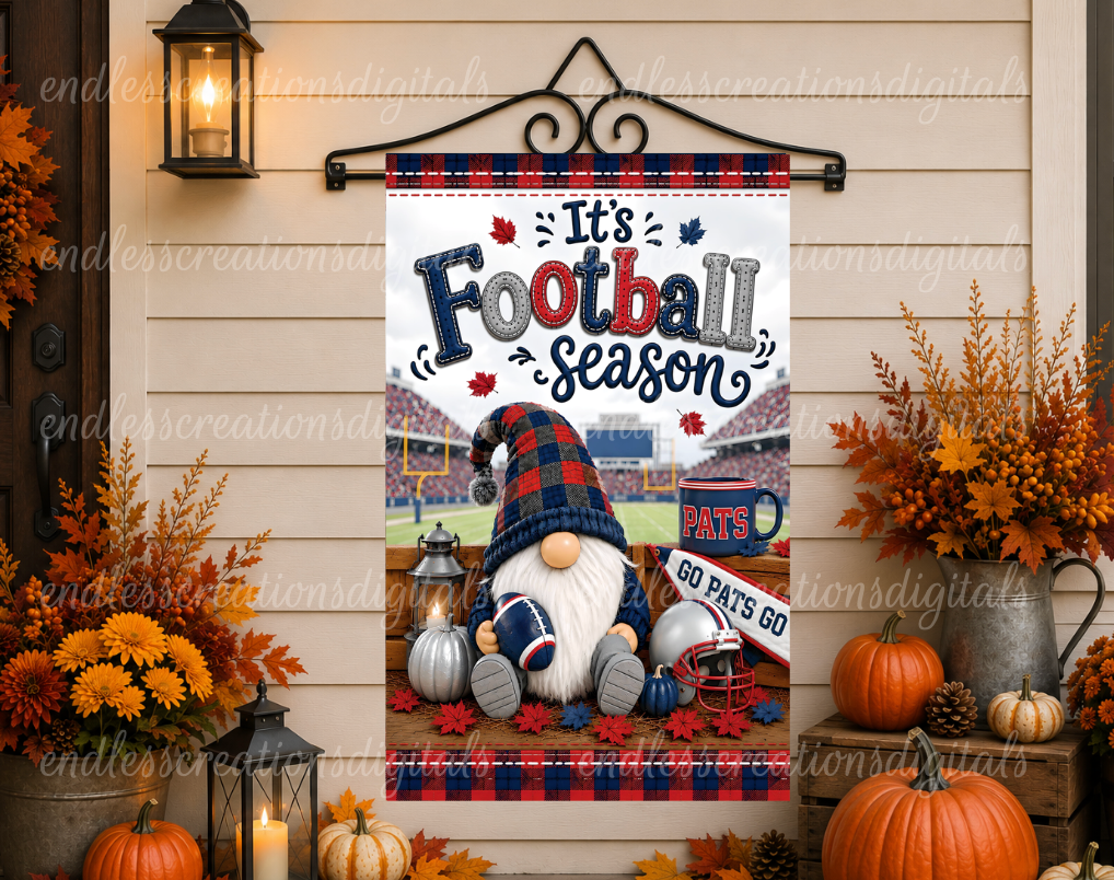 RED WHITE AND BLUE FOOTBALL GNOME BUNDLE OF 2