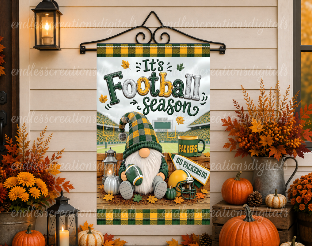 GREEN AND YELLOW FOOTBALL GNOME BUNDLE OF 2