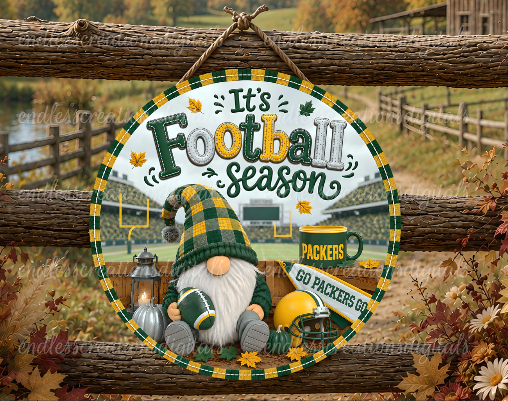 GREEN AND YELLOW FOOTBALL GNOME BUNDLE OF 2