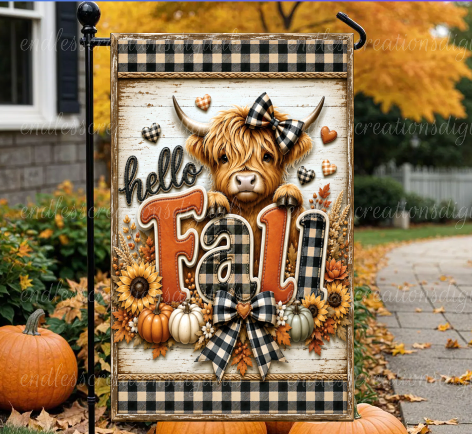 HELLO FALL HIGHLAND BUNDLE OF 6