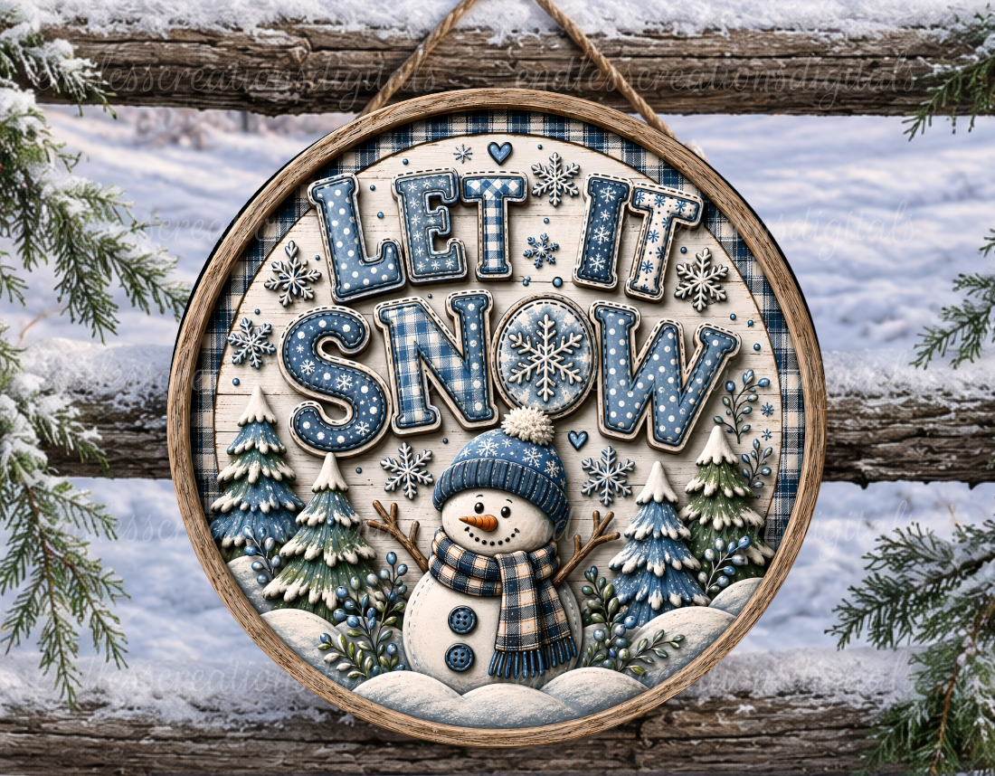 LET IT SNOW ROUND ONLY