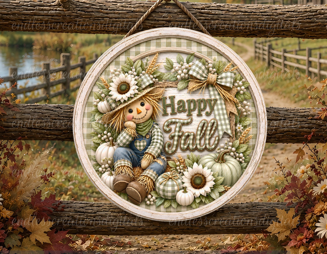 GREEN HELLO FALL ROUND ONLY