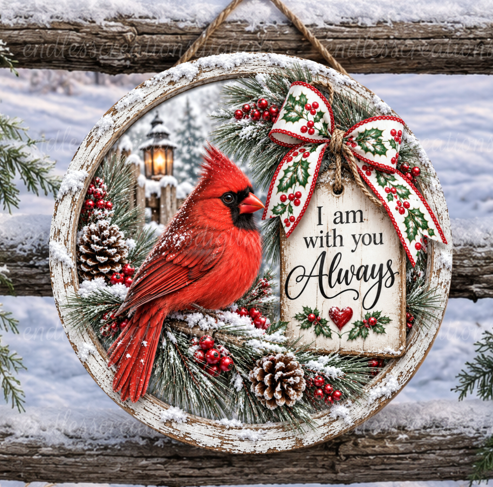 I AM ALWAYS WITH YOU CARDINAL ROUND ONLY