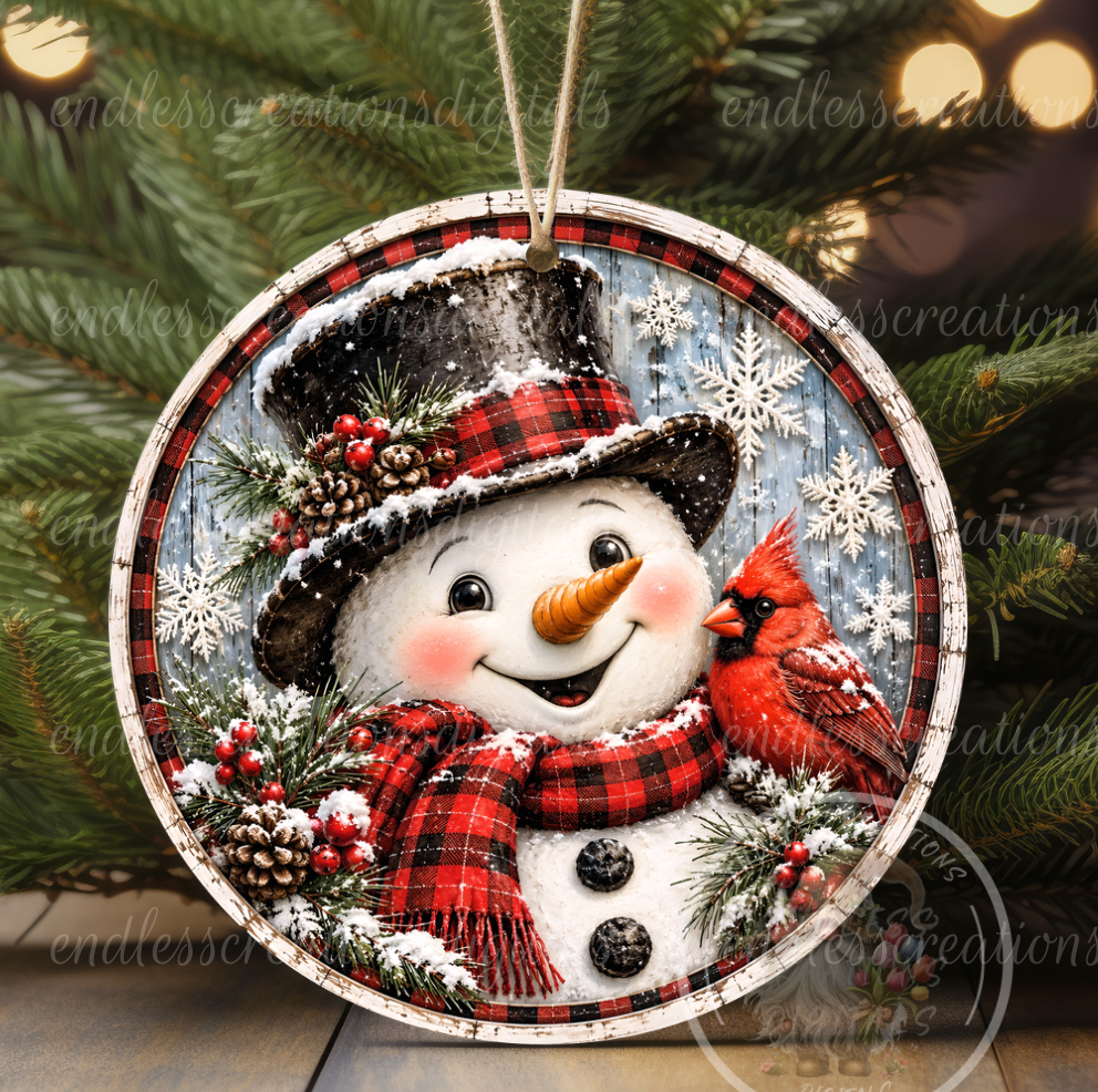 FROSTY SNOWMAN ROUND ONLY