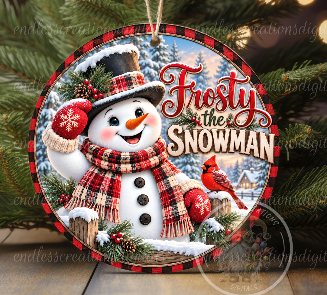 FROSTY SNOWMAN ROUND ONLY