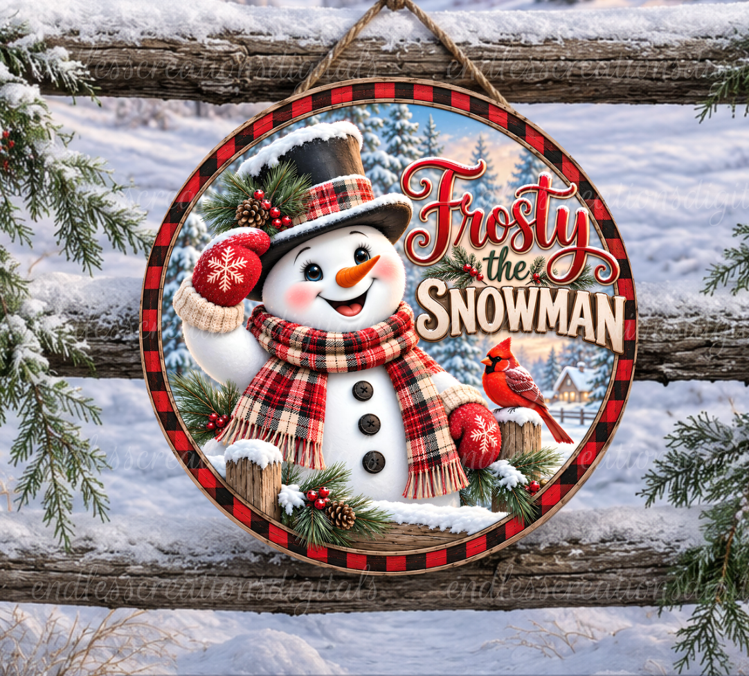 FROSTY SNOWMAN ROUND ONLY