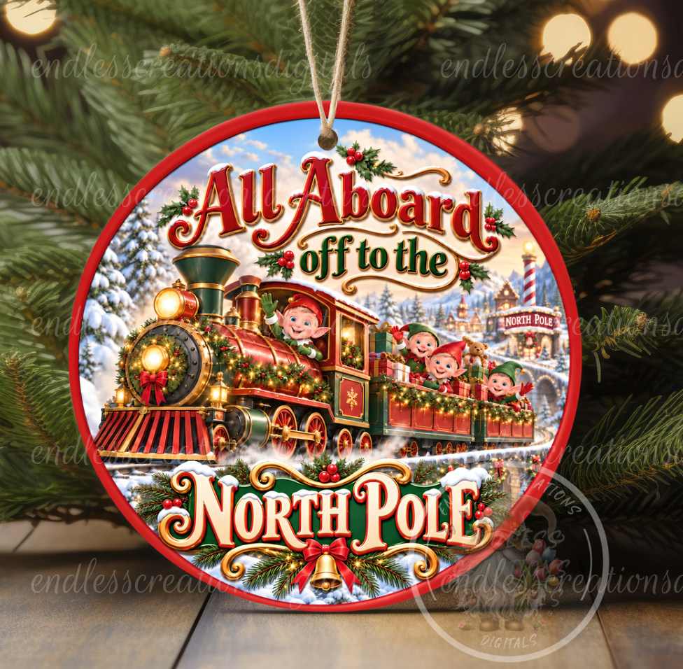 ALL ABOARD NORTH POLE TRAIN
